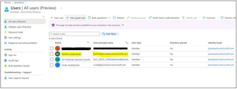 Create a login in Azure Virtual Machine Active Directory and Sync it to ...